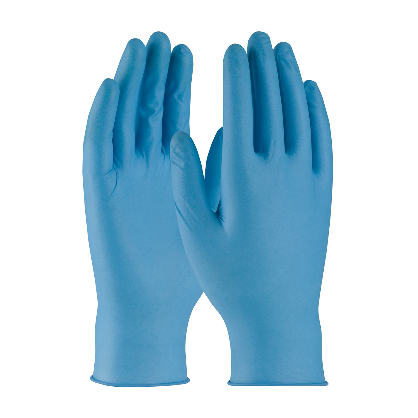 8 MIL POWDER FREE BLUE NITRILE 50/BX - Tagged Gloves